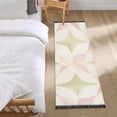 thumbnail image 3 of Yayeee Runner Rug for Bedroom 2'x6' Machine Washable Hallway Non Slip Mat, Pastel Pink Geometric, 3 of 8