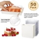 thumbnail image 2 of Paquete de 50 Cajas de Papel para Postres con Tapa Transparente, Cajas de Panadería Contenedores Kraft Desechables para Galletas, Donuts, Muffins, Sándwiches y Pastelería, 2 of 4
