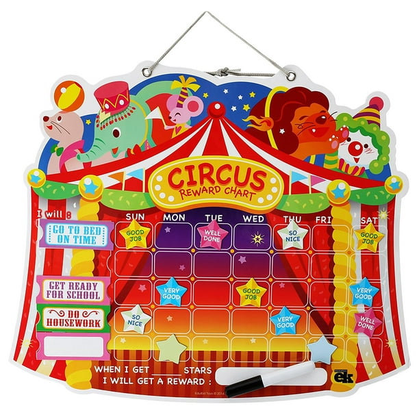 Edukid Toys Magnetic Circus Rewards Chart Walmart Com Walmart Com