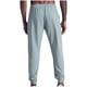 thumbnail image 5 of Pantalones largos de moda para hombre, casuales, de color sólido, con bolsillos, elásticos, deportivos y de fitness., 5 of 5