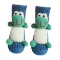 thumbnail image 1 of Calcetines antideslizantes con diseño de animales, regalo novedoso de Navidad para mujer, calcetines peludos para dormitorio. Rana azul oscuro, 1 of 9