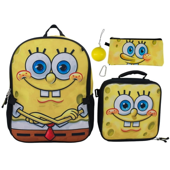 Set de Mochila AI ACCESSORY INNOVATIONS Bob Esponja 5 Piezas 40 cm