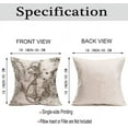 thumbnail image 4 of Nautical Map Throw Pillow Covers 18x18 Inch Set of 2 Vintage Anchor Rope Compass Decorative Ocean Sea Pillows Cases Cotton Linen Outdoor Summer Cushion Cover for Sofa (Anchor 2) (001), 4 of 6