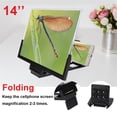 thumbnail image 2 of KKSQ 14" 3D Cell Phone Screen Magnifier Video Magnifier Screen Video Amplifier Smartphone Stand Bracket,for Phones Tablet, 2 of 12