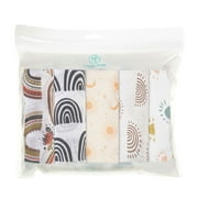 5Pcs/Set 60*60cm Soft Muslin Feeding Burp Cloth Newborn Cotton Baby Bib KB010-HF11