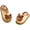 Brown, variant on Kids Fuzzy Slippers Girls Boys Plush Slip on House Shoes Toddler Indoor Slides with Back Strap 0-5Y