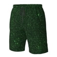 thumbnail image 4 of Balery Emerald Green Sparkling Traje de Baño Estilo Hawaiano para Hombre, Shorts de Secado Rápido con Bolsillos-Small, 4 of 6