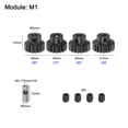 thumbnail image 2 of M1 Mod1 Pinion Gear Set 5mm Shaft 16T 17T 18T 19T Motor Gears with 3.17mm Coupler for RC Car (4 Packs), 2 of 6