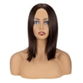 thumbnail image 3 of LEHOZIHEQ Short Wigs for Women, Brown Bob Wig, Shoulder Length Synthetic Wig Heat Resistant Hair for Daily Party Use, 3 of 7