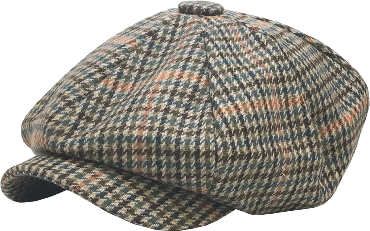 Brown Oversized Herringbone Wool Blend 