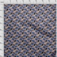 thumbnail image 3 of oneOone Polyester Lycra Dusty Brown Fabric Dot|Triangle & Monster Cartoon Fabric For Sewing Printed Craft Fabric By The Yard 56 Inch Wide, 3 of 4