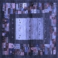 thumbnail image 1 of Ahgly Company Indoor Square Abstract Blue Contemporary Area Rugs, 8' Square, 1 of 4