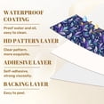thumbnail image 6 of Peel and Stick Wallpaper Abstract Elegance Teal Violet Wall Mural 23.6in x 9.8ft Self Adhesive Removable Wall Paper Renter Friendly Wallpaper for Nursery Bedroom Cabinets, 6 of 8