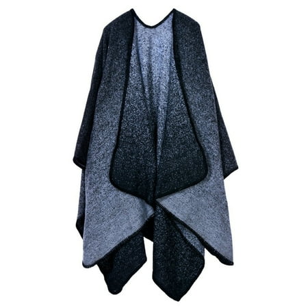 

Dadaria Shawl Wrap Women Scarf Wrap Front Cape Oversized Winter Blanket Reversible Cardigan Black Women
