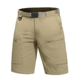 thumbnail image 1 of Pantalones cortos de senderismo tipo cargo FREE SOLDIER para hombre, con cinturón, impermeables, 1 of 9