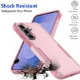 thumbnail image 5 of For Galaxy S25 FE 5G 2025 Case ,Sturdy Phone Case for Galaxy S25 FE 6.7 inch ,Tiflook Shockproof Protection Heavy Duty Armor Hard Plastic & Rubber Rugged Bumper 2-in-1 Case Cover ( Pink ), 5 of 6
