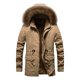 thumbnail image 3 of Chaqueta de camuflaje con capucha de invierno de terciopelo grueso abrigo a prueba de viento para hombre cálido para hombre de mediana a larga parka nueva para hombre, 3 of 5