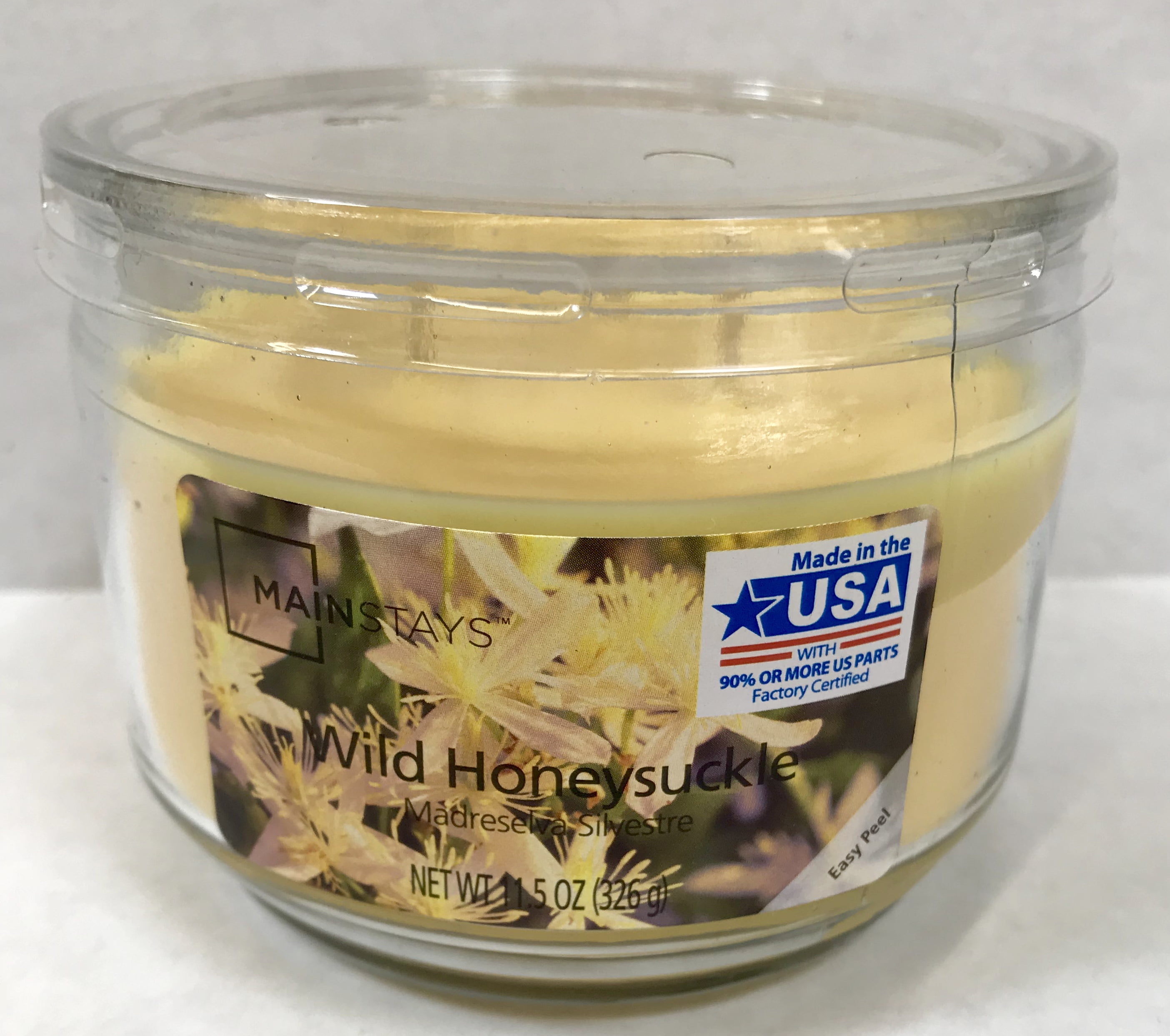 Mainstays 11.5 Ounce Wild Honeysuckle Candle