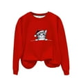 thumbnail image 4 of EchfiProm Oversized Christmas Sweatshirts for Women Ugly Sweatshirt Lightweight Pullover Light Up Plus Size Womens Tops Long Sleeve, 4 of 6