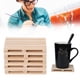 thumbnail image 3 of Mantel Individual Para Tazas, Duradero, Versátil, De Madera Natural, Aislamiento Térmico, Tapete Para Tazas De Madera Para Oficina, Hogar, Restaurante, 3 of 7