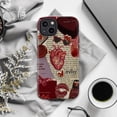 thumbnail image 6 of Red Heart Collage Phone Case, Anatomical Heart, Lips, Vintage Text, “Men Suck” Quote, Gothic Romance Protective Phone Cover for iPhone 16 15 14 13 12 11 Mini Pro Max, 6 of 6