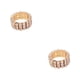 thumbnail image 3 of Guardurnaity Anillo de promesa de boda de compromiso único Diamantes deslumbrantes Anillo de cristal elástico de estilo incomparable dorado 3 dorado 3 filas 2piezas, 3 of 6