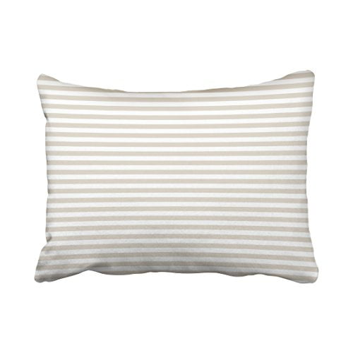 RYLABLUE Rectangle Throw Pillow Covers Popular Beige And White Nautical Stripes Pillowcases Polyester 20 x 30 Inch With Hidden Zipper Home Sofa Cushion Decorative Pillowcase Walmart