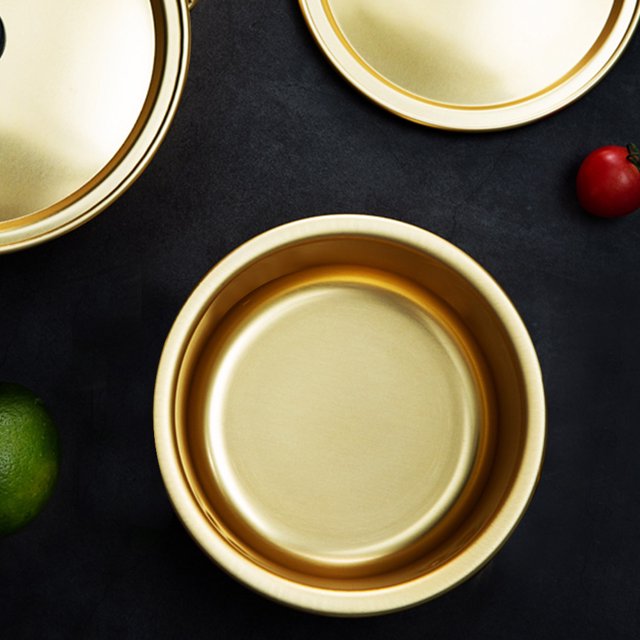 Olla De Aluminio Amarillo Coreano, Olla De Fideos Instantáneos Con Doble Asa, Hecha De aleación De Aluminio De Alta