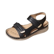 Womens Sandals Comfortable Women's Fashion Casual Spring New Beach Hollow Flat Sandals