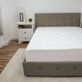 thumbnail image 2 of 80" Twin XL Size White Soft Striped Mattress Topper, 2 of 4