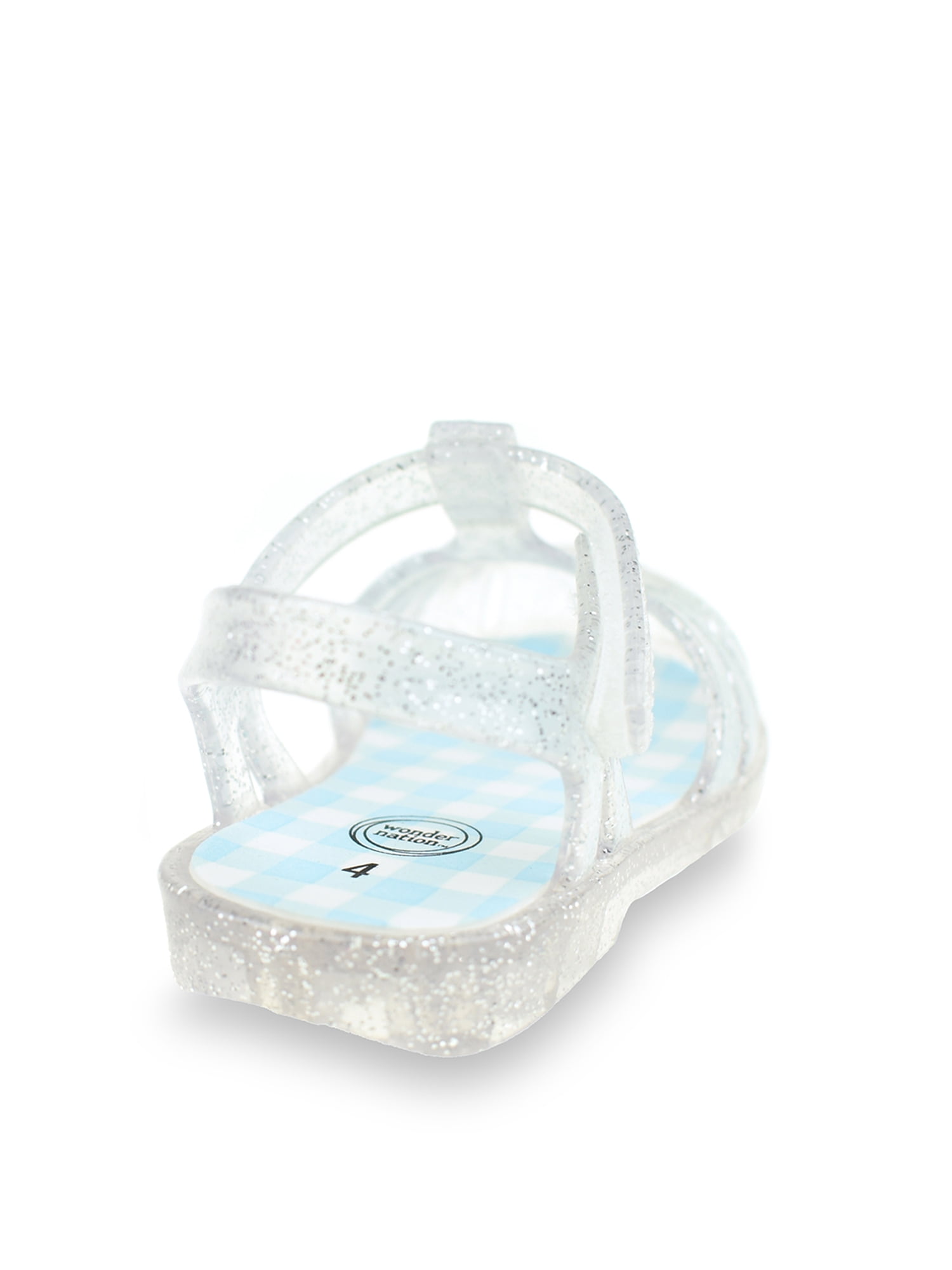 Wonder Nation Baby Girls Glitter Jelly Fisherman Sandal