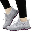 thumbnail image 3 of NOKIO Womens Walking Tennis Shoes - Slip On Lightweight Casual Sneakers for Gym Travel Work Womens Ladies Walking Tennis Shoes Lightweight Casual Running Sneakers Soft Sole Comfortable Trainers, 3 of 9