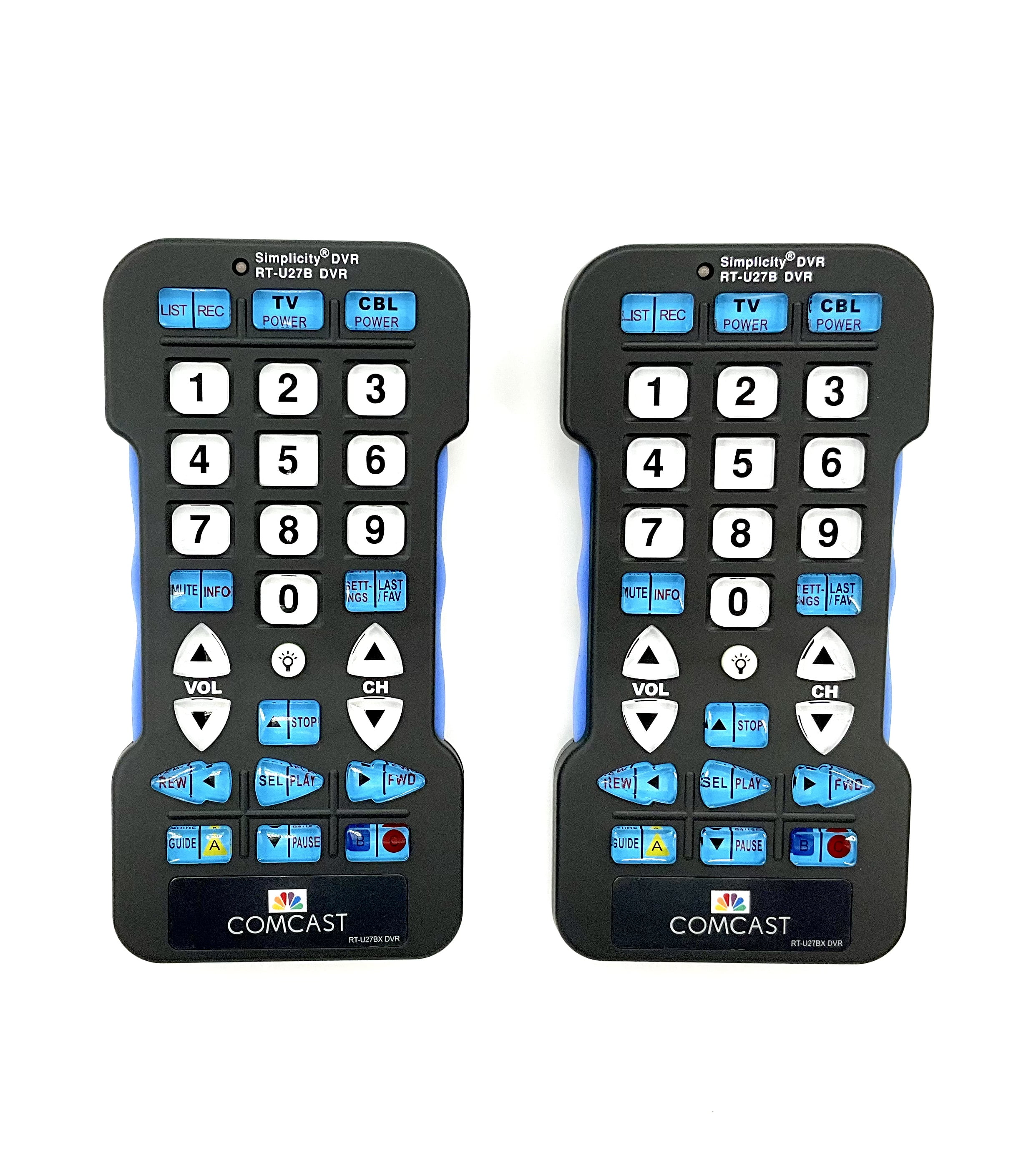 (2 Pack) Replacement Xfinity Comcast Remote Control Large Big Button