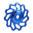 thumbnail image 2 of Bike Ceramic Pulley, Bearing  Wheel, Durable Rear Derailleur Guide Roller Part Accessory Aluminium Alloy Wheel Pulley For  Bike, 2 of 2