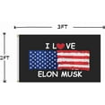 thumbnail image 3 of Pyd Thank You Elon M-usk 2025 Flag 3X5FT for Outdoor,Elon M-usk Flags College Dorm Room Decor Indoor Flag,Man Cave Frat Wall Banner,Double Stitched, with Strong Brass Grommets. (love 3ply, 2X3), 3 of 6
