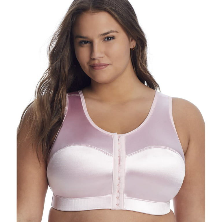 ENELL Pink Hope High Impact Front Close Sports Bra, US Double O