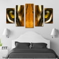 thumbnail image 3 of Cuadro decorativo para Sala, Comedor y Recamara, Tigre de Bengala Ojos, Animales, minimalista, moderno, elegante, juego de 5 piezas, 3 of 3