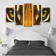 thumbnail image 3 of Cuadro decorativo para Sala, Comedor y Recamara, Tigre de Bengala Ojos, Animales, minimalista, moderno, elegante, juego de 5 piezas, 3 of 3