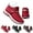 Black, variant on Womens Winter Snow Boots Waterproof Insulated Warm Ankle Booties Orthopedic Arch Support Slip on Walking Sneakers Shoes Red 6