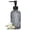 Gray, variant on 13.5 Oz Glass Soap Dispenser , Manual Pump Dispenser,Empty Liquid Container, Refillable Hand Soap Dispenser , Premium Bathroom soap Dispenser for Kitchen & Bathroom , Blue