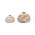 thumbnail image 6 of Creative Co-Op Small Paulownia Wood Vase (Each one will vary), 6 of 6