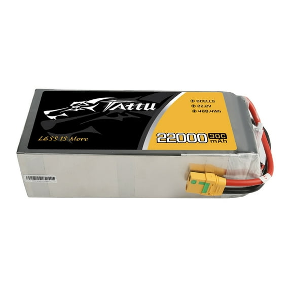 Tattu Lipo Battery 6S 22000mAh 22.2V 30C with XT90-S Plug for UAV