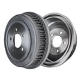 thumbnail image 3 of Detroit Axle - 4PC Front Drilled and Slotted Disc Brake Rotor 12.11" Rear Drum Brake Replacement for 1996-2000 Town & Country, Grand Caravan, Voyager Models w/Rear Drum Brakes | See Fitment, 3 of 7