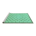 thumbnail image 2 of Ahgly Company Machine Washable Indoor Rectangle Solid Turquoise Blue Modern Area Rugs, 5' x 8', 2 of 4