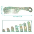 thumbnail image 2 of Unique Bargains 1 Pcs Hair Comb Wide Tooth Anti-Static for Wet and Dry Hair Curly Hair Green, 2 of 7