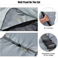 thumbnail image 2 of REDCAMP Cot Pads for Camping, Soft Comfortable Cotton Sleeping Cot Mattress Pad 75"x29", Grey/Blue, 2 of 7