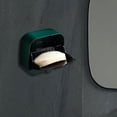 thumbnail image 3 of Jabonera de pared impermeable con tapa transparente para drenaje. verde, 3 of 5
