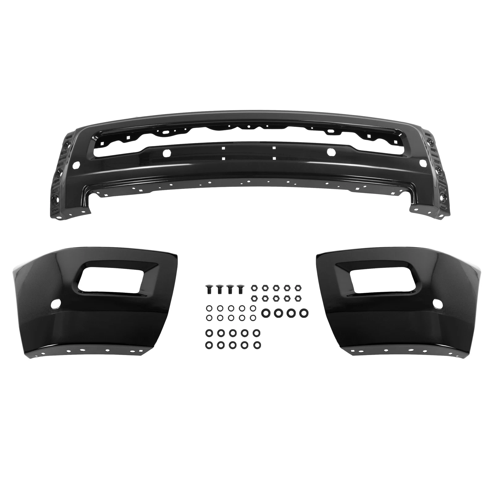 Kojem Front Bumper for 2010-2018 Dodge RAM 2500/3500 With Fog Light Holes & Sensor Holes 5XQ57TZZAA