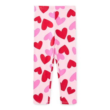 Valentine’s Day Toddler Girls Leggings from Way to Celebrate, Sizes 12M-5T