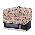 thumbnail image 2 of FOR U DESIGNS Rooster Chicken Rose Print Microwave Oven Dust Cover Portable Microwave Oven Folding Covers Wear-Resistan Lid for Air Fryer Toaster Oven (18.25" W x 14.5" D x 11" H)-S, 2 of 8